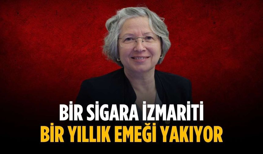 “Bir sigara izmariti bir yıllık emeği yakıyor”