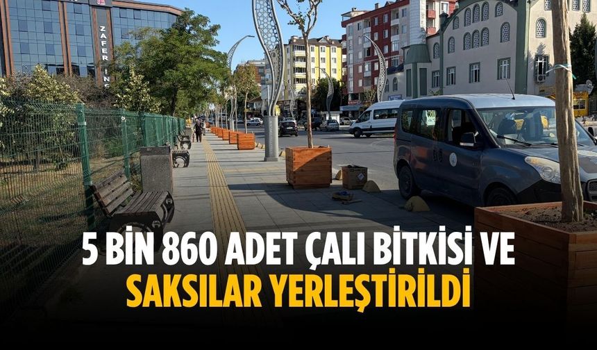 Kapaklı'da peyzaj ve yeşillendirme çalışmaları sürüyor
