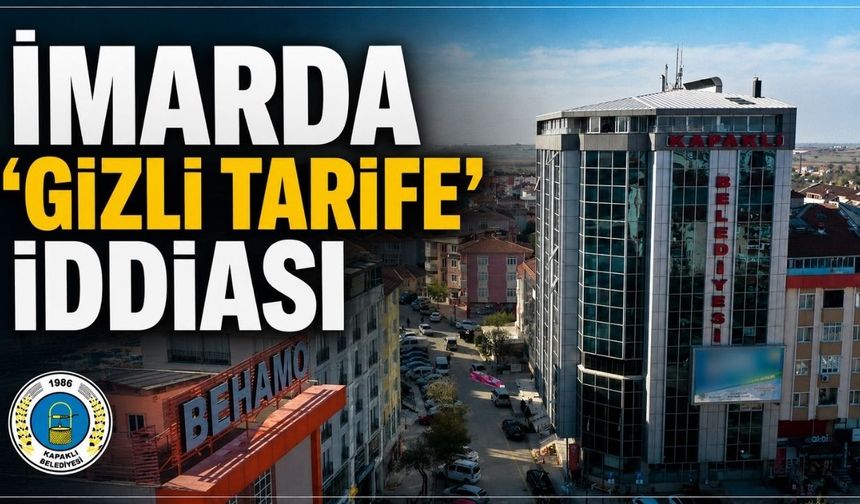 Kapaklı Belediyesi’nde imar durumu için ‘ek ücret’ iddiası