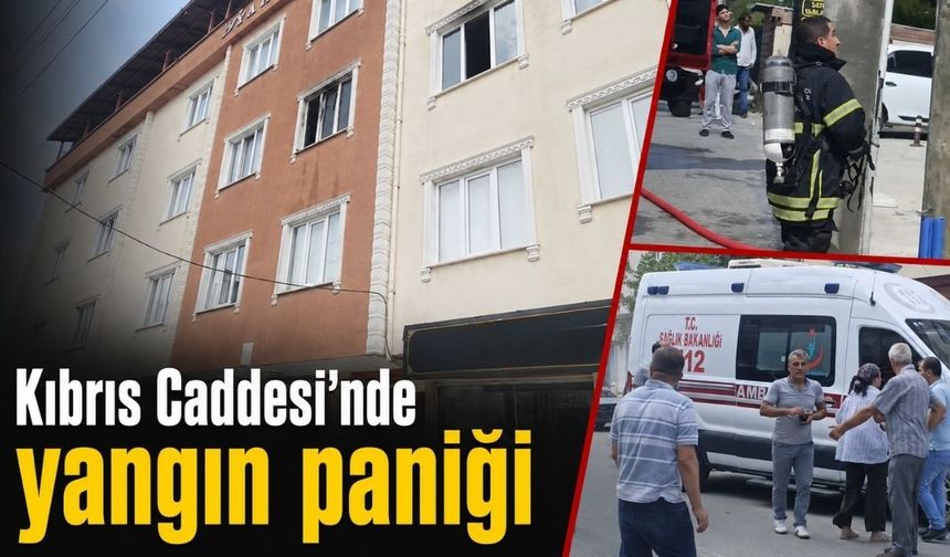 Kapaklı Kıbrıs Caddesi’nde yangın paniği