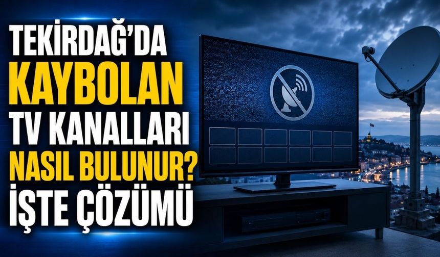 Tekirdağ’da kaybolan TV kanalları nasıl bulunur? İşte çözümü