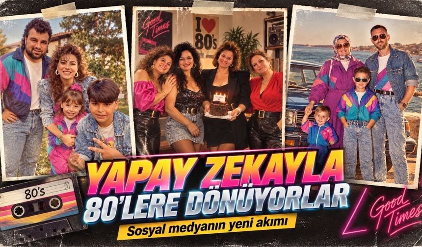Sosyal medyanın yeni akımı: Yapay zekâyla 80’lere dönüyorlar