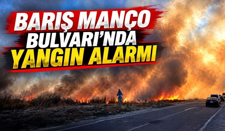 Barış Manço Bulvarı’nda yangın alarmı
