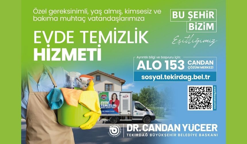 Tekirdağ Büyükşehir evde temizlik hizmeti