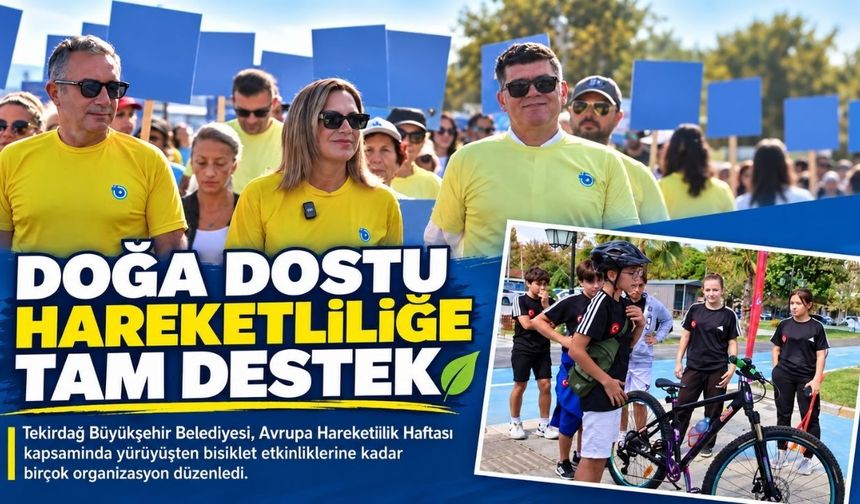 Tekirdağ’da hareketlilik haftası renkli etkinliklerle geçti