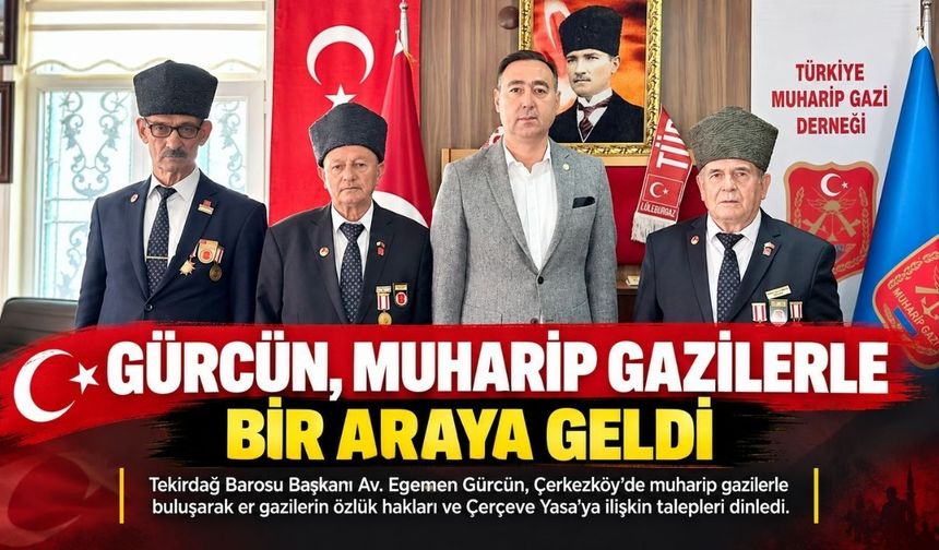 Gürcün, gazilerin özlük hakları ve Çerçeve Yasa taleplerini dinledi