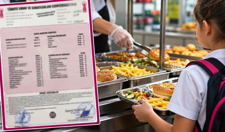 Okul kantinlerine yeni tarife açıklandı