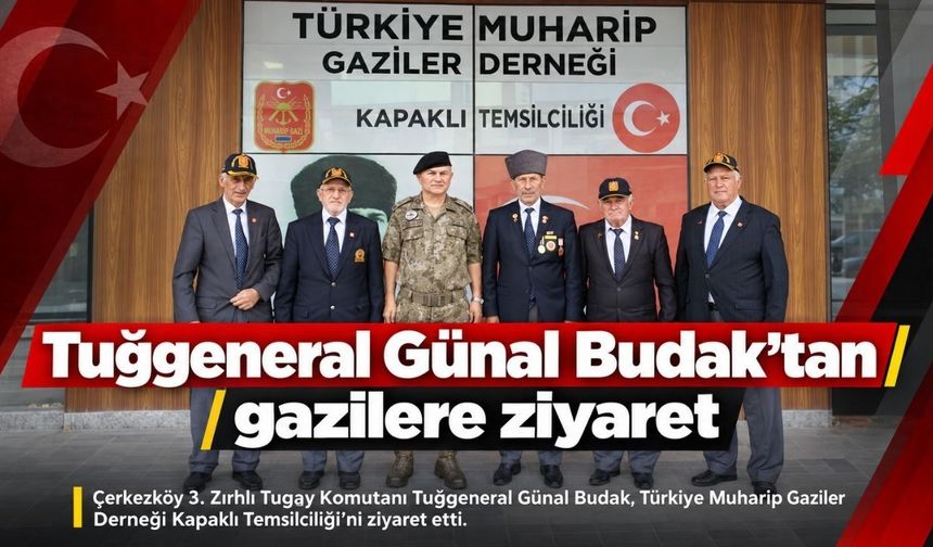 Tuğgeneral Günal Budak’tan Muharip Gaziler Derneği’ne ziyaret