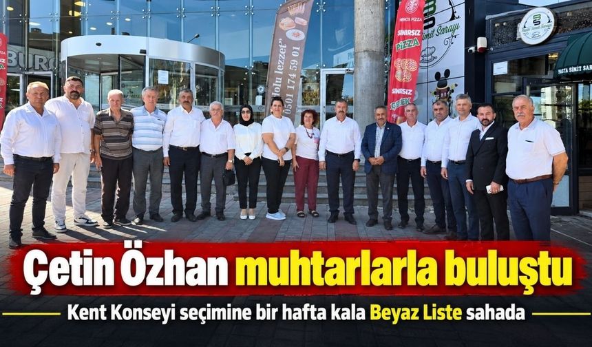 Çetin Özhan muhtarlarla kahvaltıda buluştu