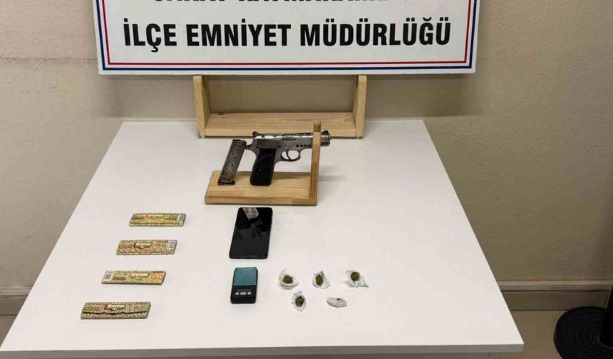 Saray'da evine operasyon yapılan şüpheli tutuklandı