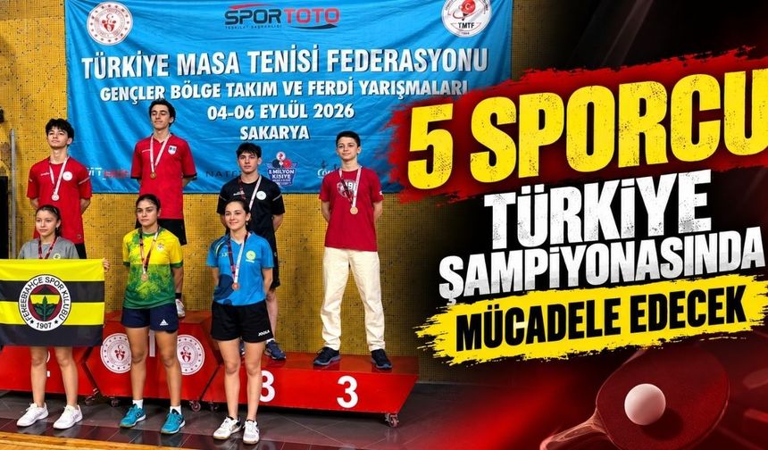 5 sporcu Türkiye şampiyonasında mücadele edecek
