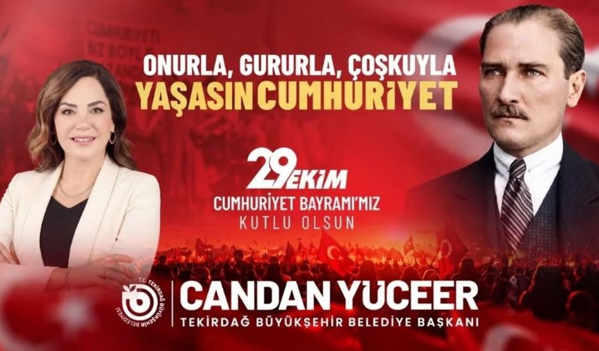Başkan Yüceer'den 29 Ekim mesajı