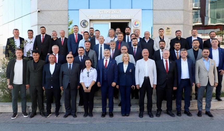 Çerkezköy TSO’da Ahmet Çetin güven tazeledi