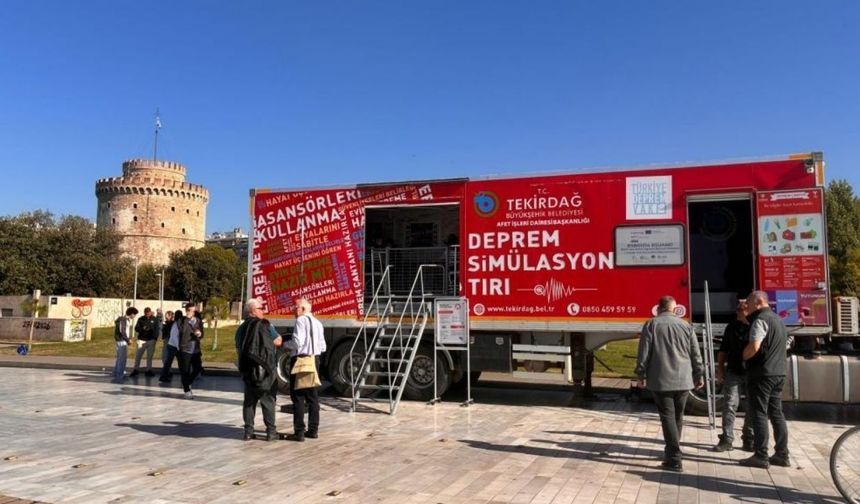 Deprem simülasyon TIR’ı Balkanlar’da: Selanik ve Varna’da afet eğitimi