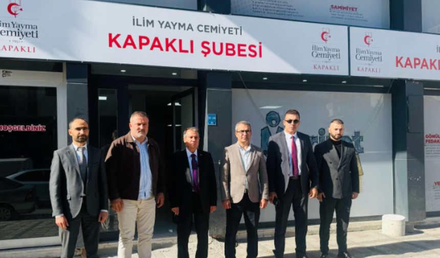 Gürdal’dan İlim Yayma Cemiyeti Kapaklı Şubesine ziyaret