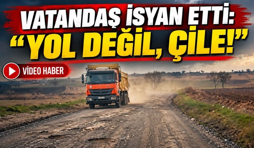 Kapaklı-Bahçeağıl arasındaki yol tepki çekiyor