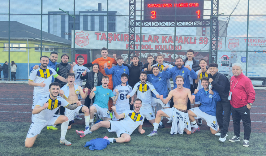 Kapaklıspor 3 puanı 3 golle aldı