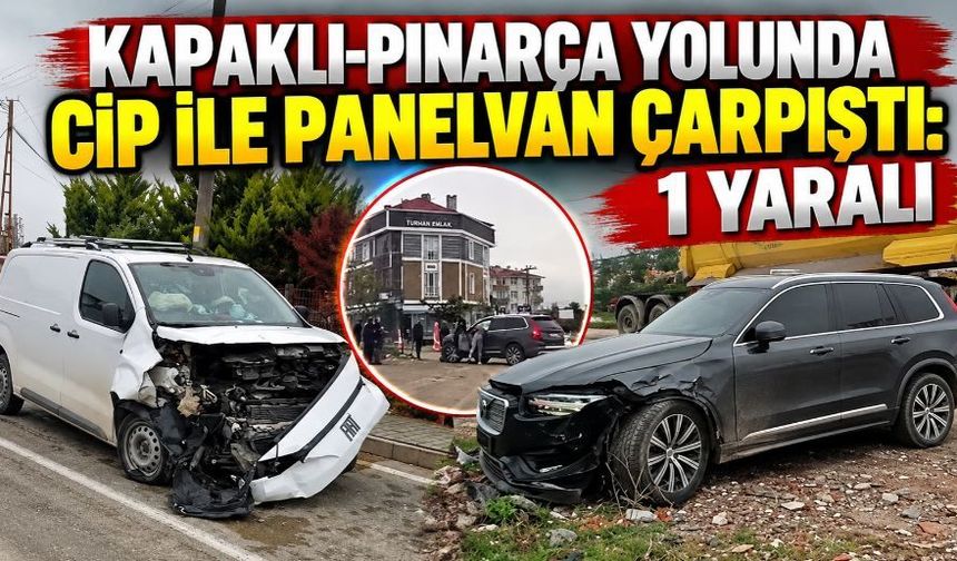 Kapaklı-Pınarça yolunda kaza: 1 kişi yaralandı
