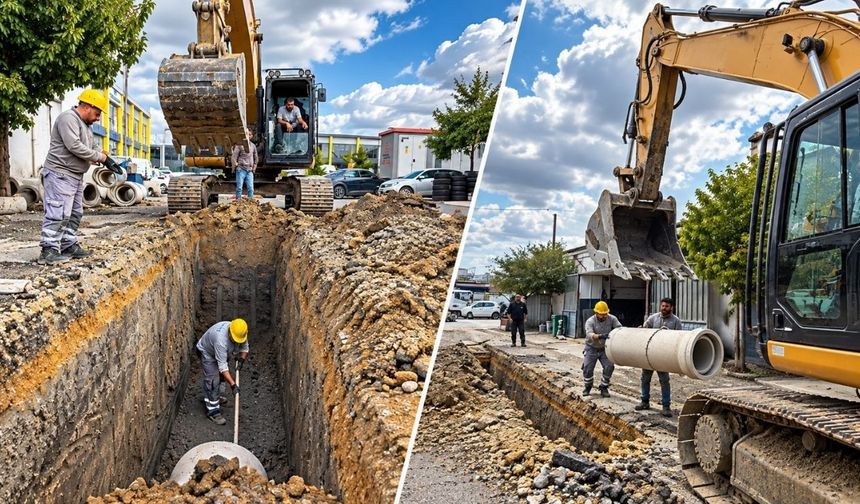 Oto Sanayi Sitesi’nin yağmur suyu sorunu çözüldü