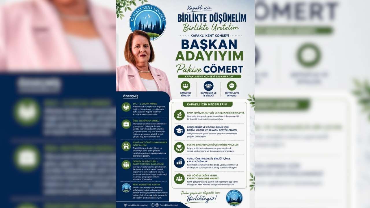 Pakize Cömert Adaylık 1