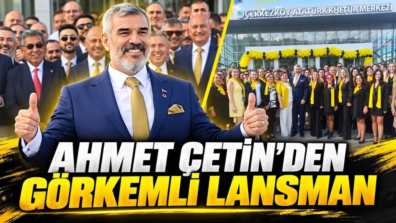 Ahmet Çetin’den görkemli lansman