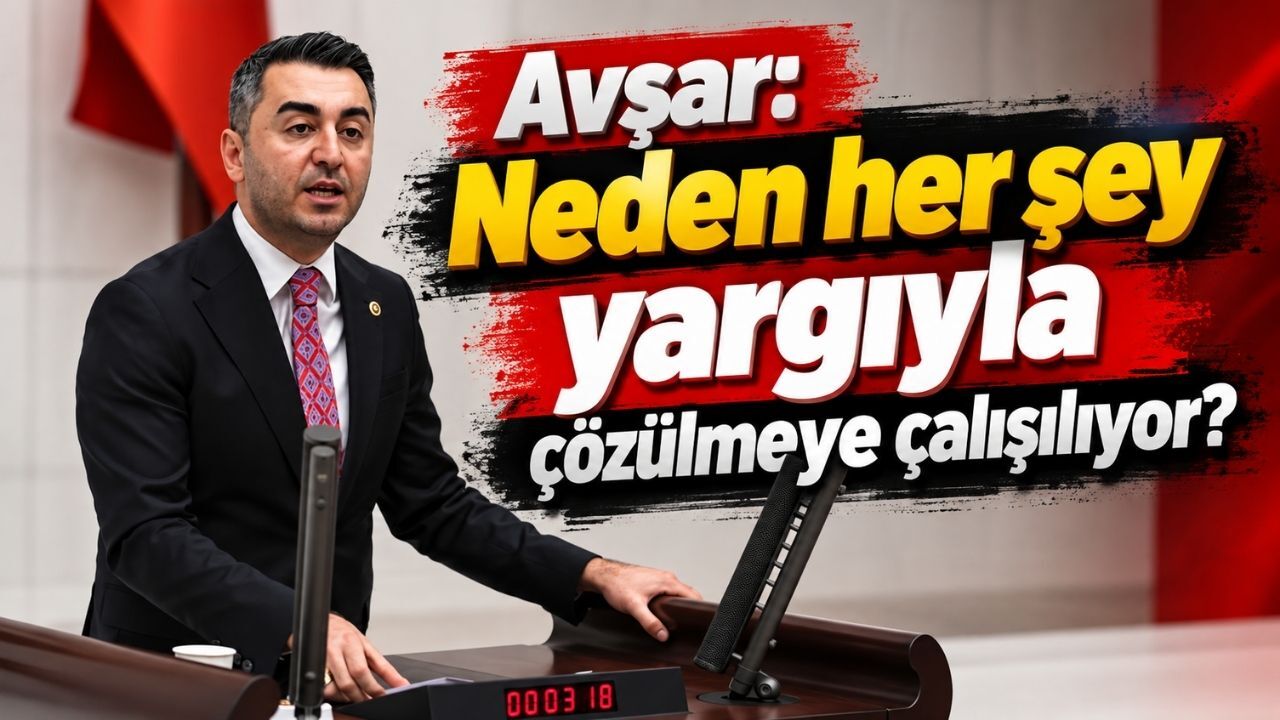 Avşar: Neden her şey yargıyla çözülmeye çalışılıyor?