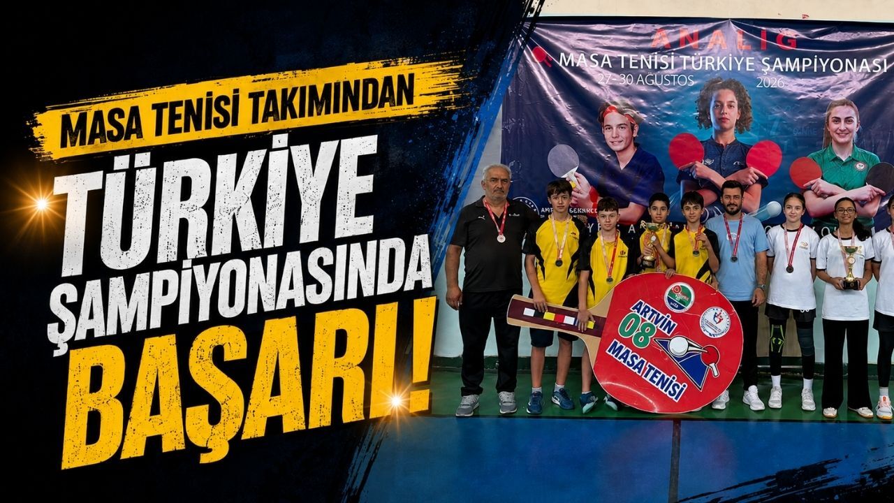 Masa tenisi takımından Türkiye şampiyonasında başarı