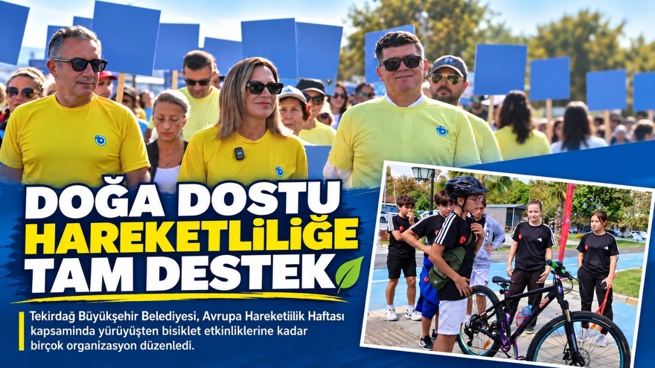 Tekirdağ’da hareketlilik haftası renkli etkinliklerle geçti