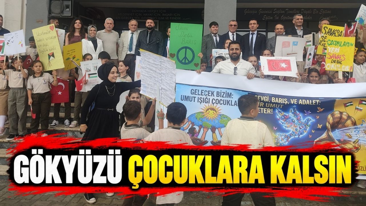 Uçurtmalar çocukların özgür geleceği için gökyüzüne yükseldi