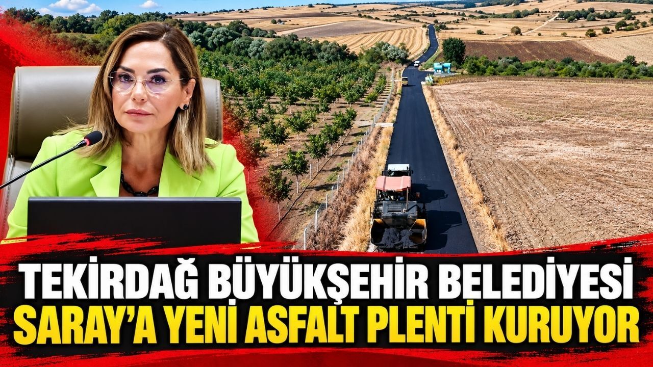 Büyükşehir Saray’a yeni asfalt plenti kuruyor