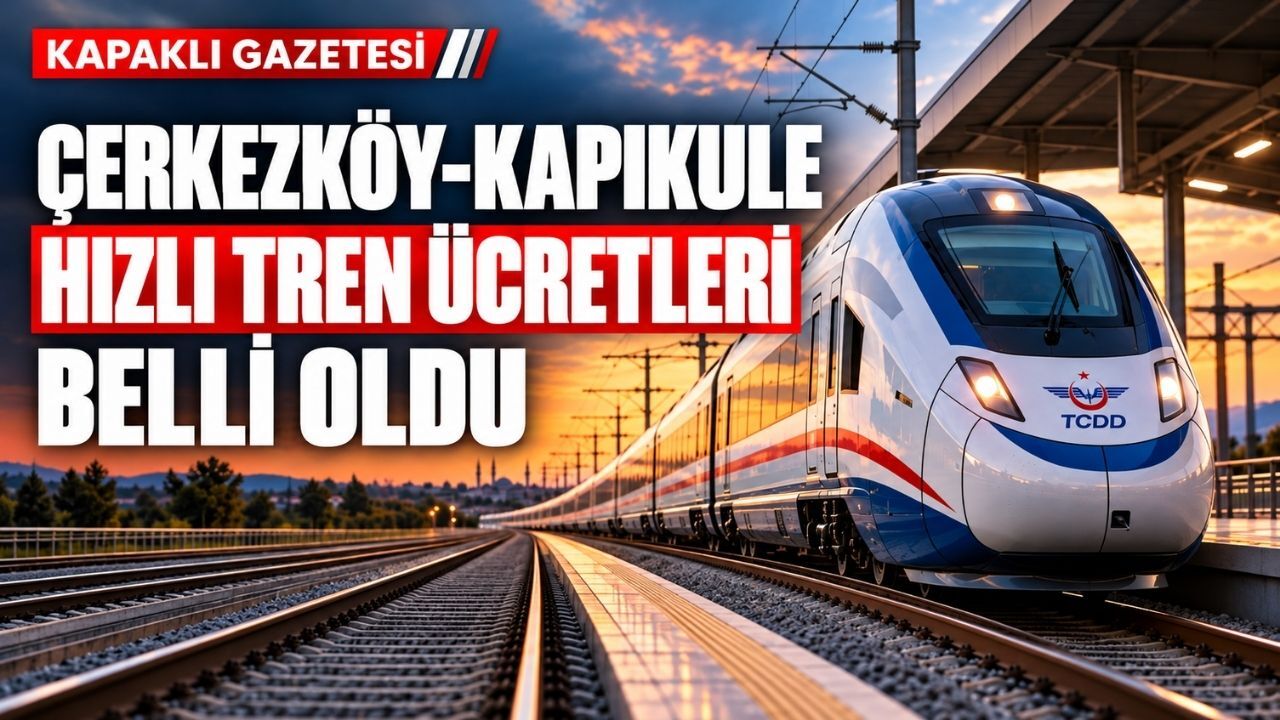 Çerkezköy-Kapıkule hızlı tren bilet fiyatları 2026: İşte sefer saatleri ve ücret tarifesi