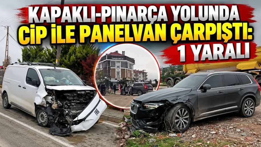 Kapaklı-Pınarça yolunda kaza: 1 kişi yaralandı